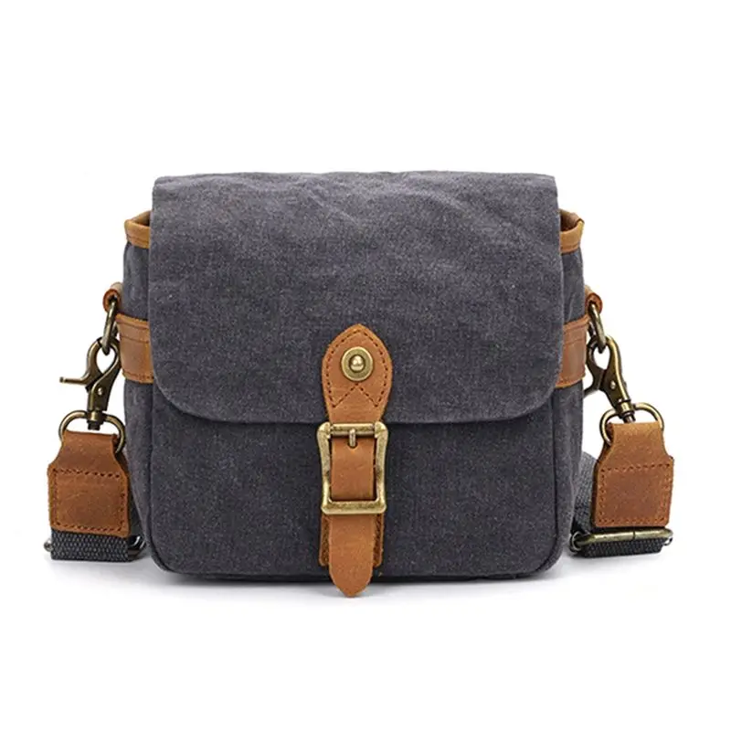 Canvas SLR Camera Bag Micro Single Messenger Bags Waterproof Wear-Resistant Shoulder Photography Backpacks B-Y41A