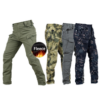 Men's Winter Work Pants Fleece Lined Tactical Snow Ski Pant Softshell Waterproof Insulated Military Combat Cargo Hiking Trousers