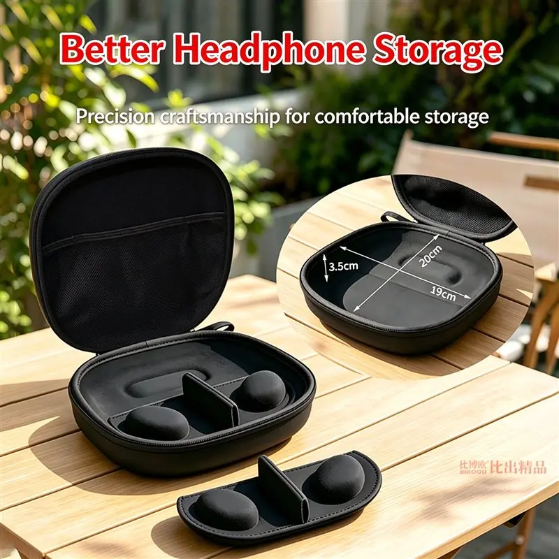 Hard EVA Storage Bag for Apple Sony Bose Edifier Sennheiser Headphone Box WH-1000XM6 XM5 XM4 Headset Travel Carrying Case