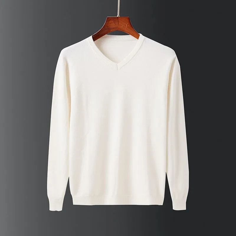 

's New Simple Trendy Base Shirt Men's Korean and Japanese Style Knitted Sweater