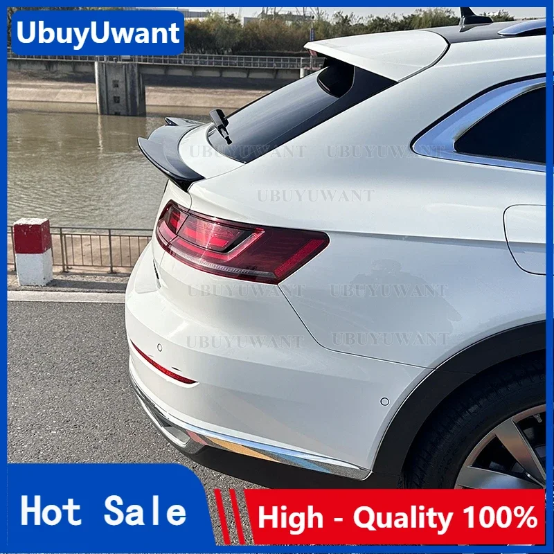 

For New Volkswagen ARTEON CC WAGON 2019+ Roof Spoiler ABS Material Unpainted /Glossy Black /Carbon Color Tail Wing Rear Spoiler