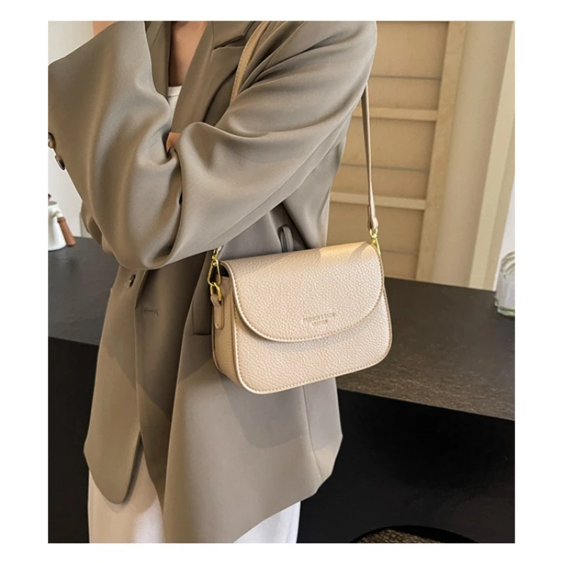 

Trendy women's small square bag 2025 models tide summer fashion versatile Yangqi single shoulder texture crossbody bags