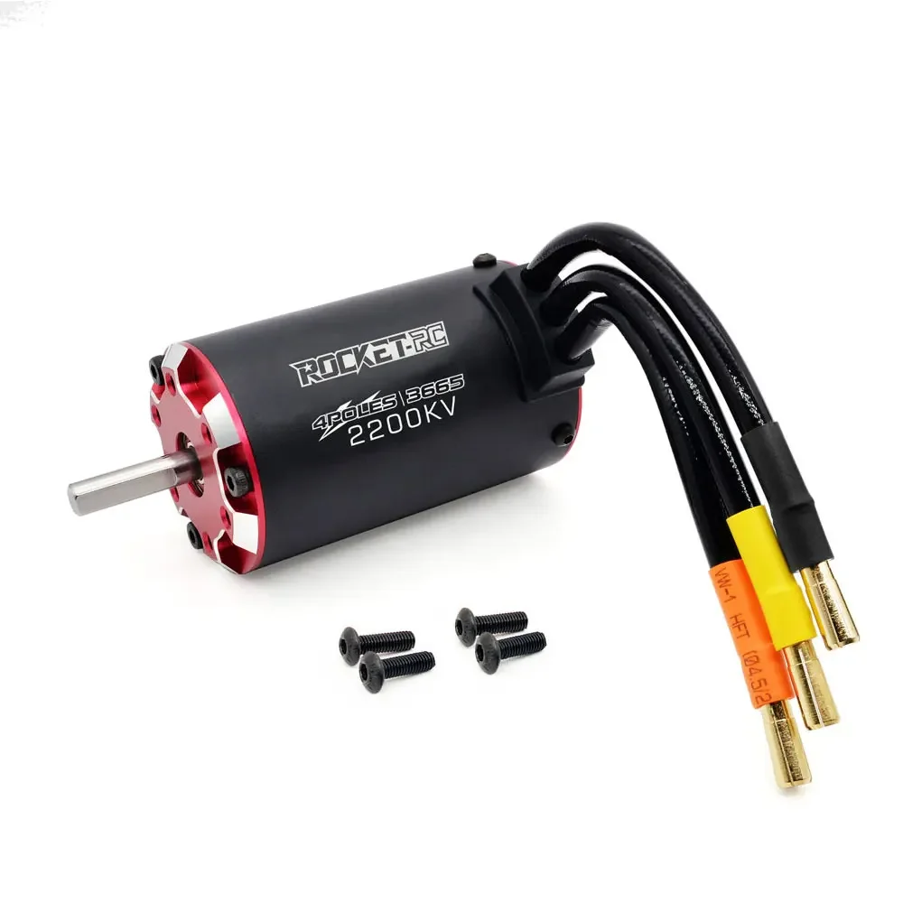 RC Motor Rocket V2 Supersonic Brushless Motor w/ Temp Sensor 3650 3660 3665 3670 3674 for Toys 1/8 1/10 RC Car