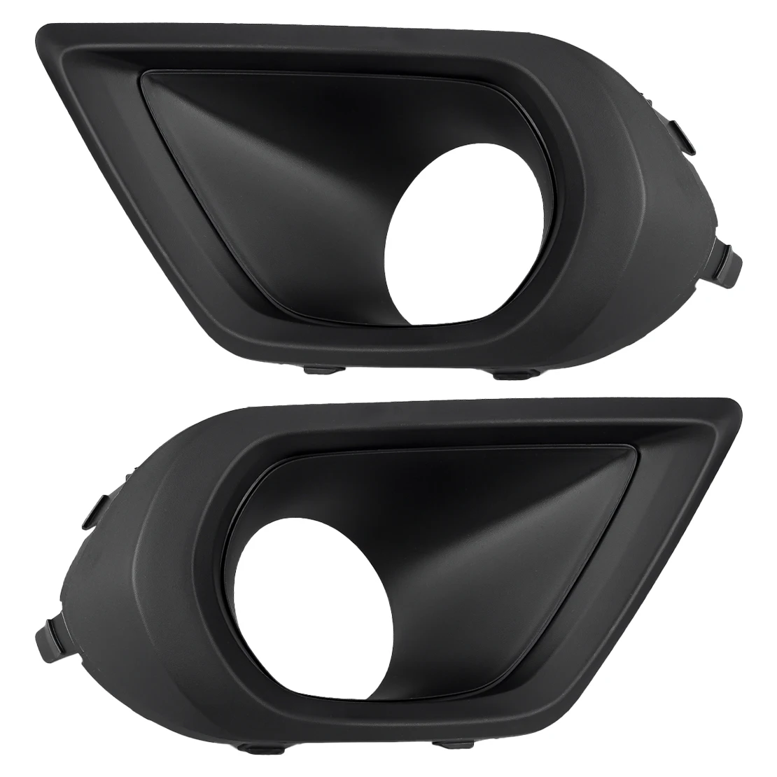 57731SG020 57731SG030 1 Pair Front Left & Right Fog Light Bezel Trim Cover Fit for Subaru Forester 2014 2015 2016 Black Plastic