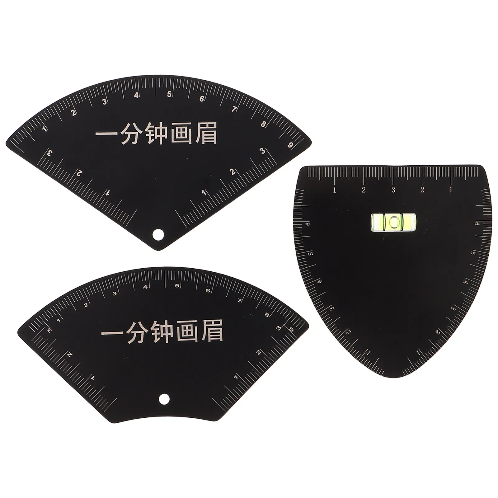 

Набор из 3-х инструментов для дизайна бровей: Трафареты для точного воспроизведения симметрии - многоразовые шаблоны V-образной и полувеерной формы