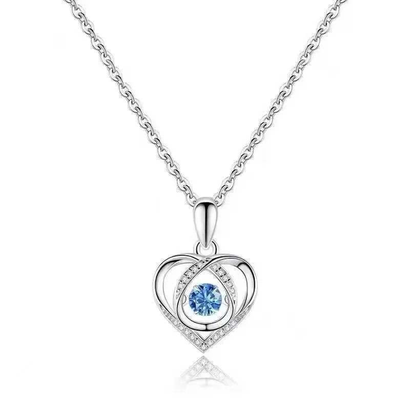 new arrival beating heart Love Heart Necklace Gift Box For Girlfriend Mom Wife Romantic Gift