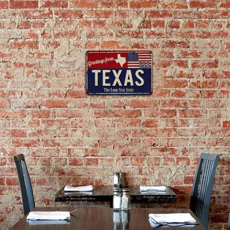 1-حزمة تكساس خمر تحيات لوحة ترخيص علامة معدنية 1-حزمة تكساس خمر تحيات لوحة ترخيص علامة معدنية