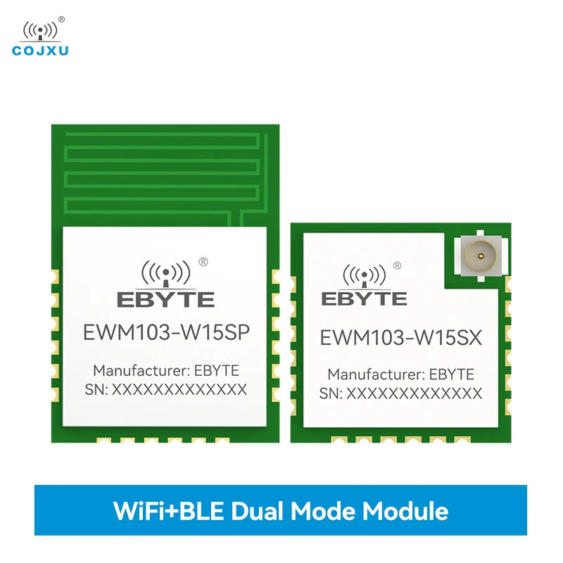 WIFI Module BLE Module IEEE802.11b/g/n BLE5.1 COJXU EWM103-W15 20dBm 2.4GHz Support MQTT Protocol SMD Module Low Power
