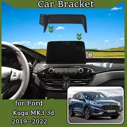 Car Screen Mobile Phone Holder for Ford Kuga MK3 3d 2019~2022 New MagSafe Magnetic Cellphone Bracket Gravity Stand Accessories