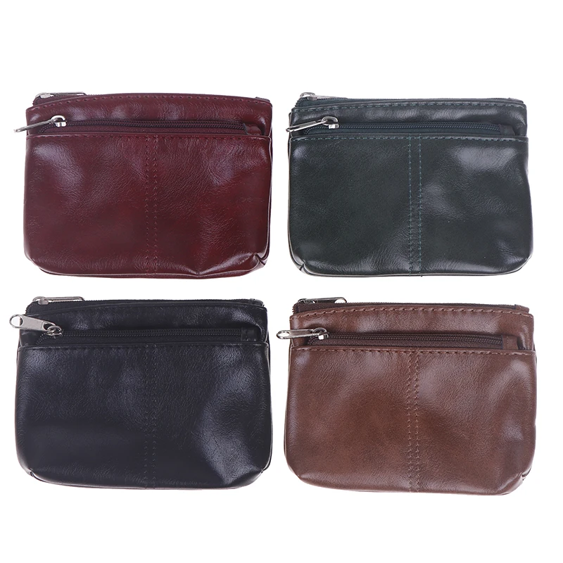 Vintage PU lederen heren kaarthouder portemonnee mini korte portemonnee dames creditcard tas rijbewijs harde ID-kaart tas