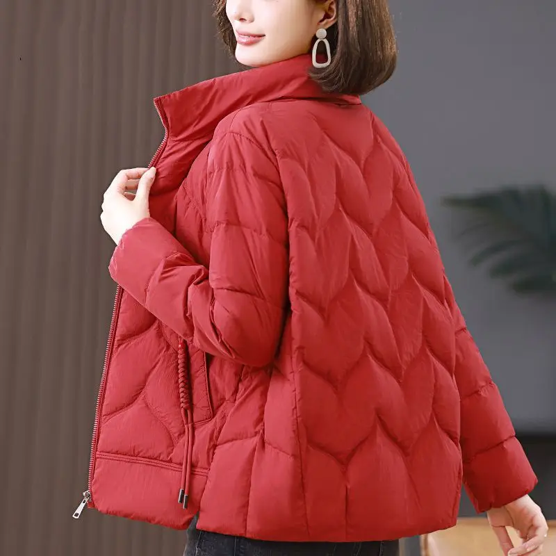 

2025 Autumn/Winter New Women's Down Jacket Commuter Windproof Stand Collar Lightweight Coat