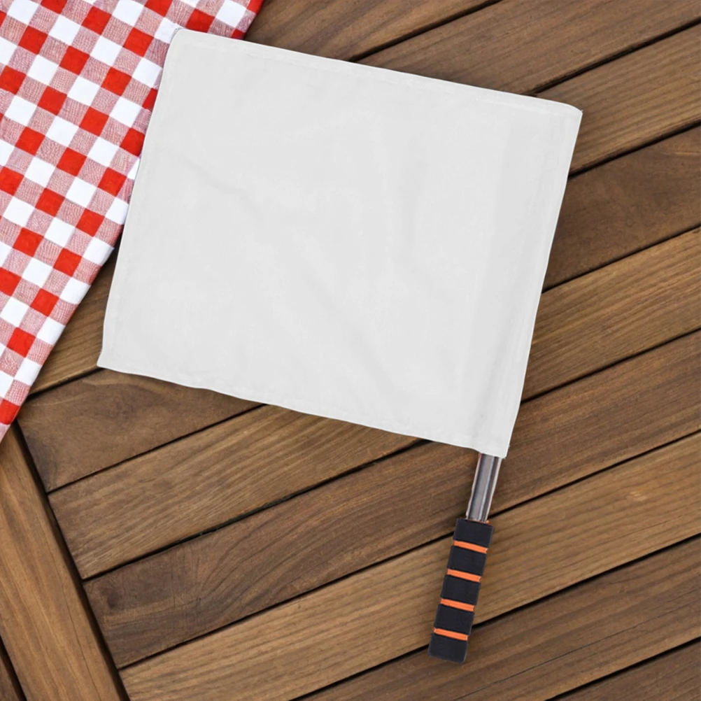 

2 PCS Flag Commanding Referee Handheld Signal Flags Outdoor Conducting Cotton Competition