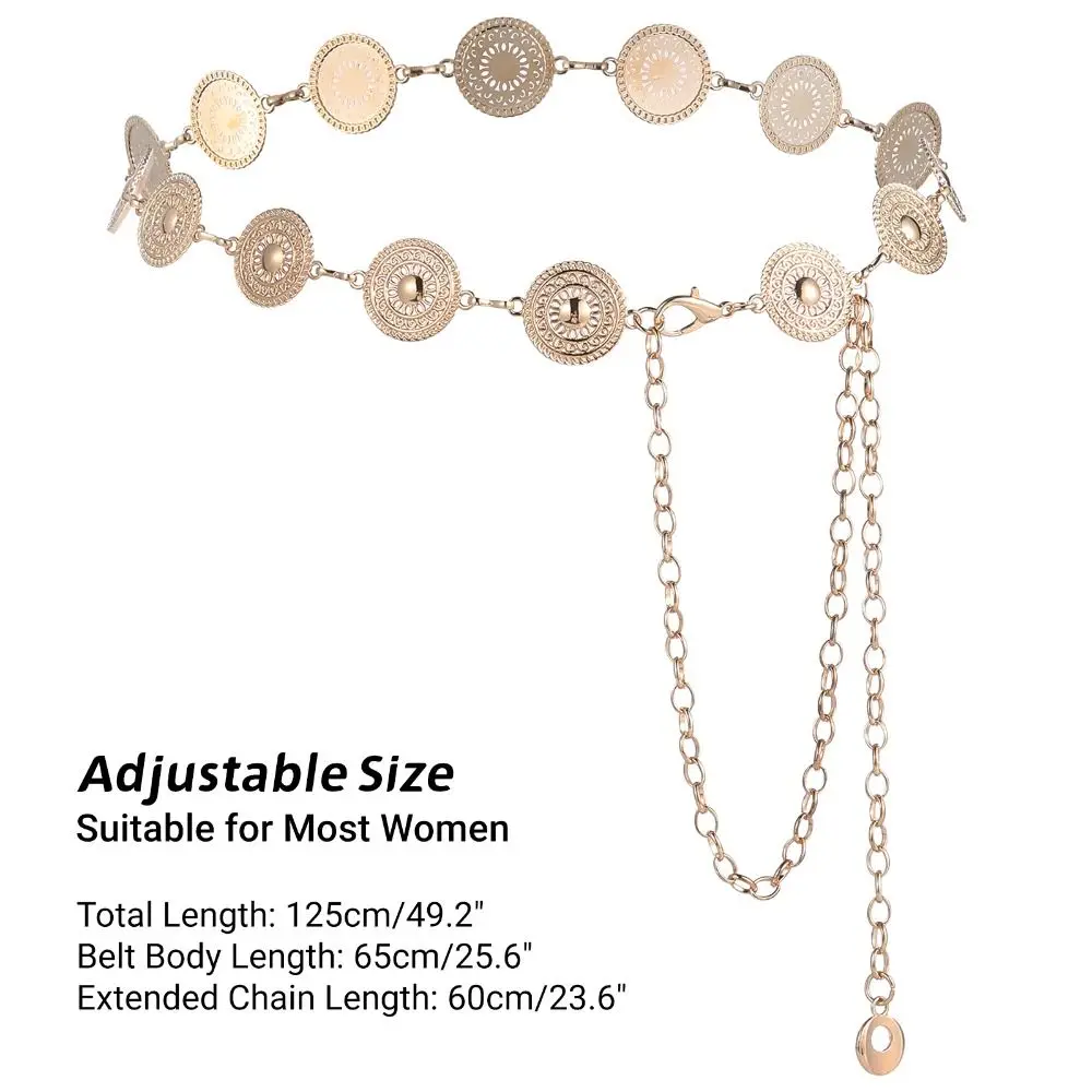 1 шт., женский ремень-цепочка в стиле ретро