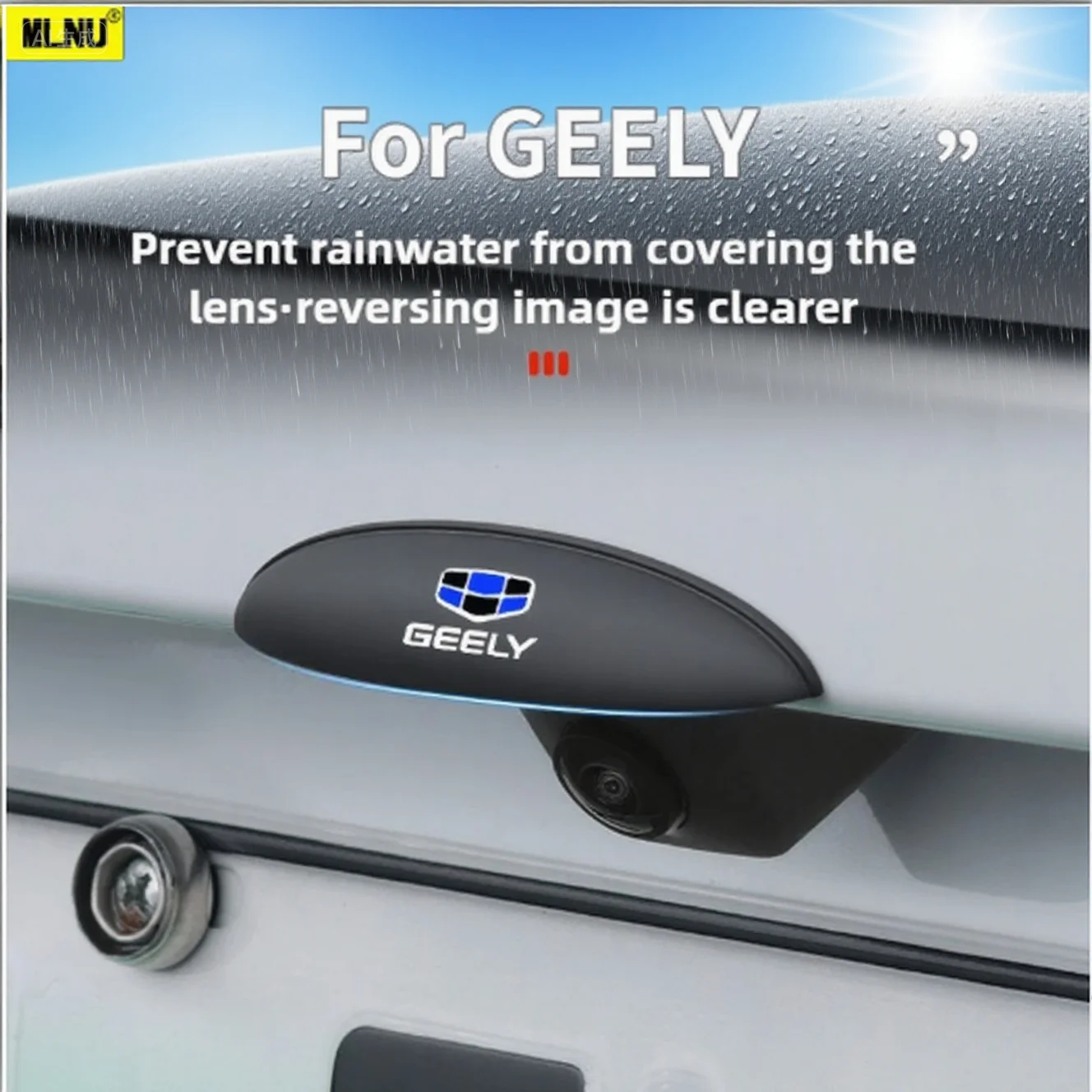 

Car Reverse Camera Cover For Geely Accessories 2025/2024 Premium ABS, Scratch-Resistant Orced Adhesion Waterproof 2022-2023