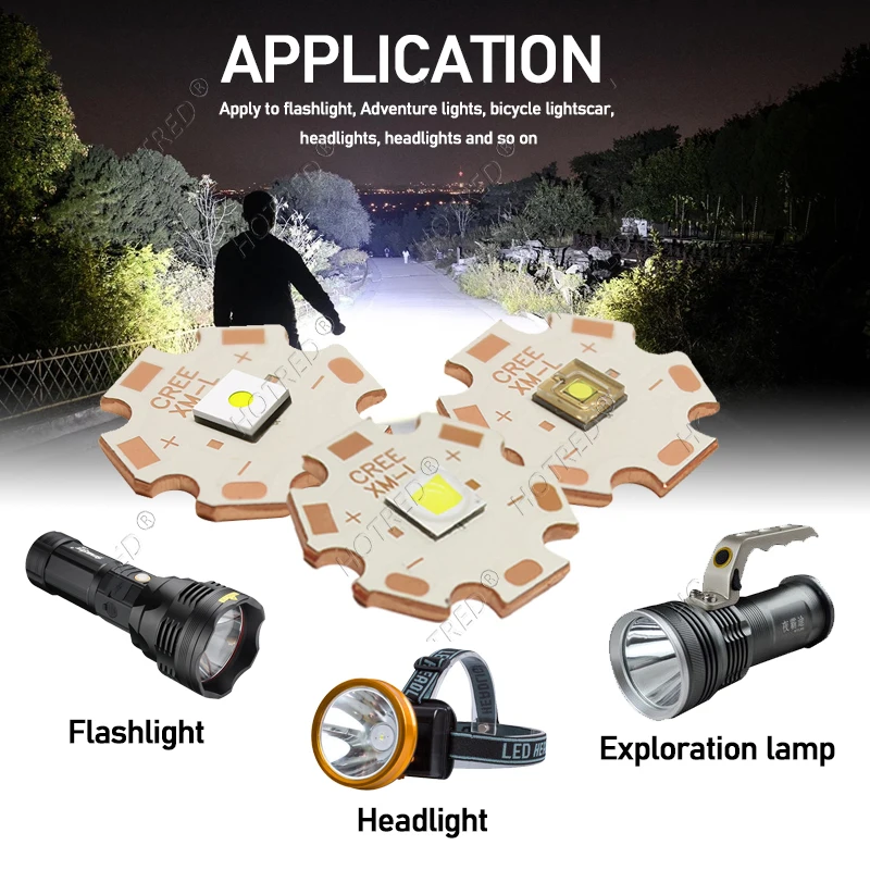 LED 10W 20W 30W Laser 5050-L2 T6 7070 XHP70.2 XHP90 Cold Warm White Beads +Torch Flashlight Current Driver DC3.7V 20mm  1/5 Mode image 6