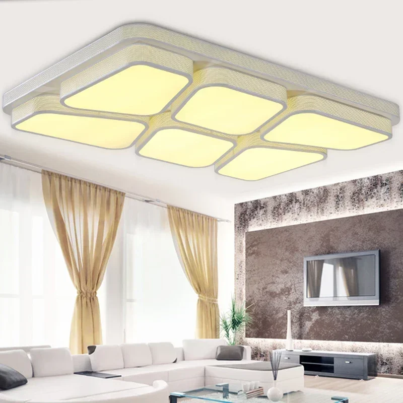 brief living room ceiling lamps  acrylic bedroom foyer lighting fixtures lampe plafonnier led moderne lamp flushmount lighting