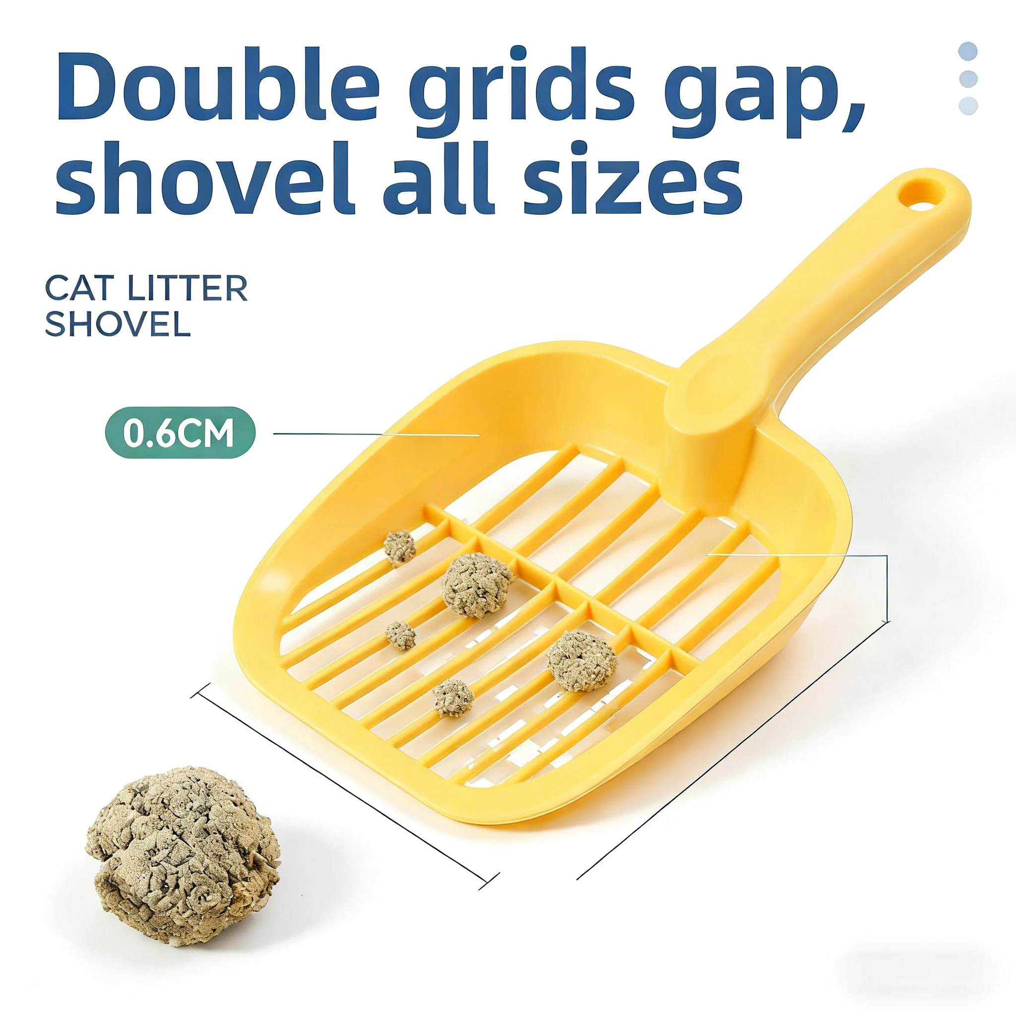 Cuchara ergonómica para arena de gatos con soporte para bolsa, plástico duradero de gran tamaño de 35cm, herramienta de limpieza de residuos fácil para dueño de mascotas