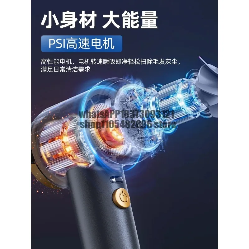 Car vacuum cleaner with high suction power wireless handheld compact multifunctional high-power car use