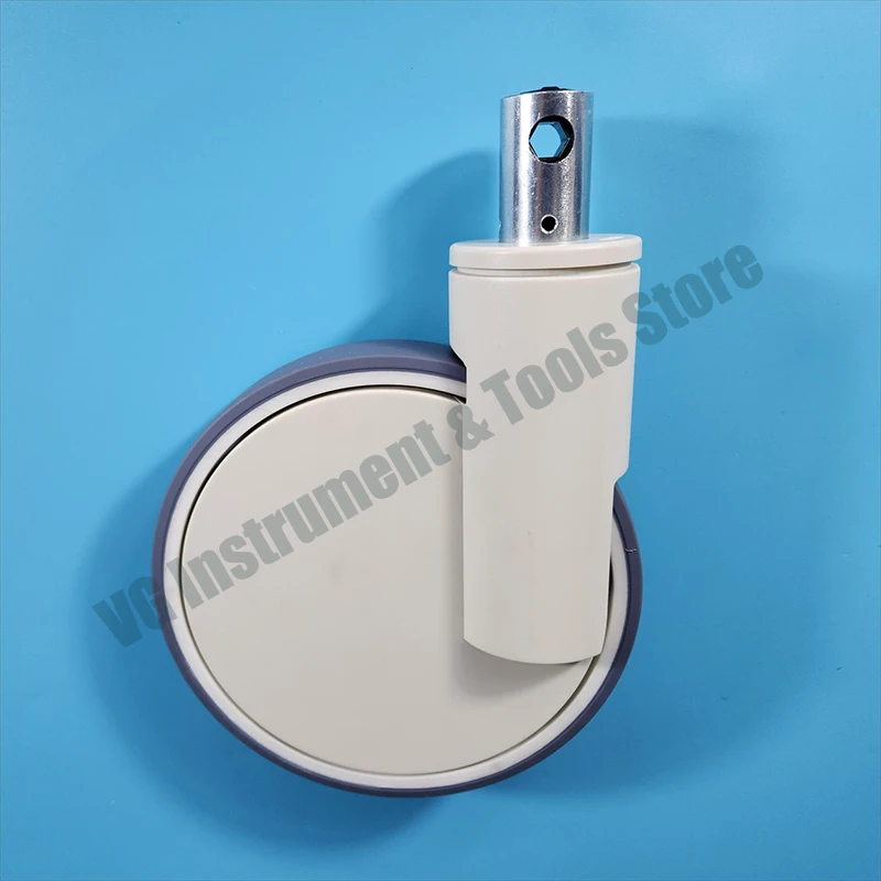 1 Pcs-8-inch High Quality TPR M28*96/M32*50 Medical Universal Wheel, Silent Center Control Wheel Caster Bed Brake Rubber Wheel