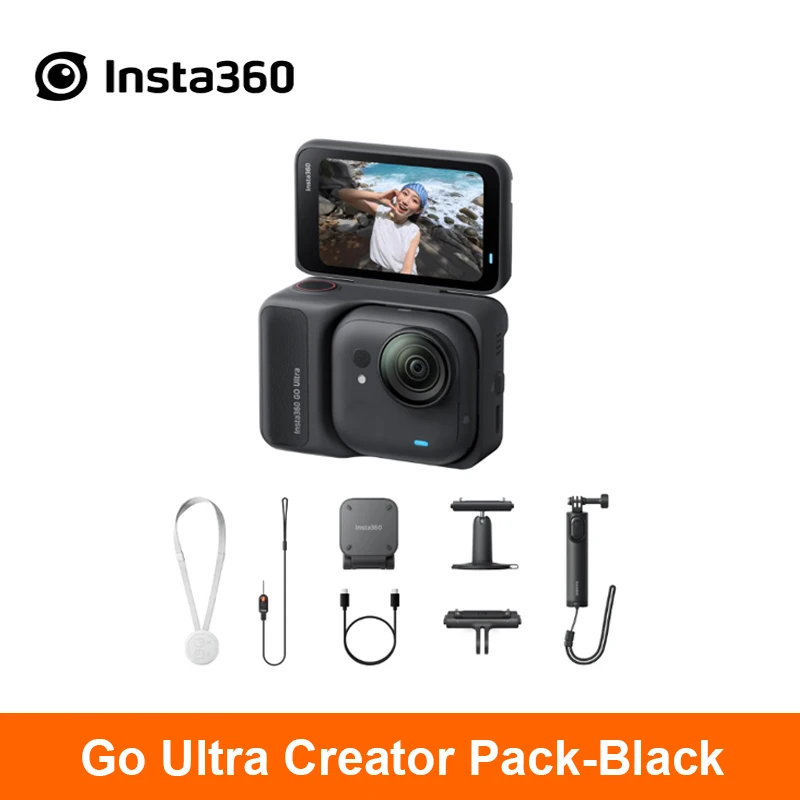 Insta360 GO Ultra Action Camera voetperspectief POV handsfree 4K 60fps Ultra-HD Flow State stabiliteit Insta 360 GO Ultra