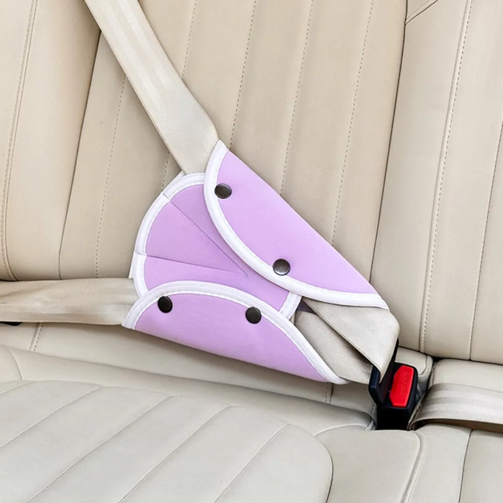 Adjustable Seat Belt Adjuster Anti-Pinch Anti-Strangle Car Seat Belt Cover Easy Installation Secure Positioning