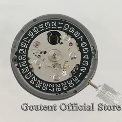 Goutent 24 Jewels NH35 Automatic Mechanical Watch Movement Suitable for 3 o'clock crown and 3.8 crown 21600bph Black Date