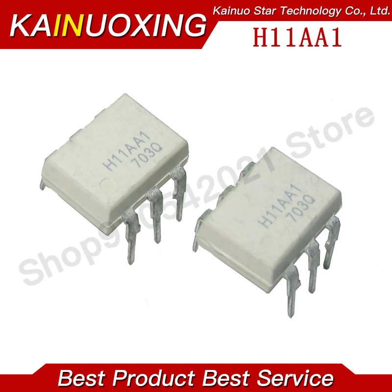 10PCS H11AA1 DIP-6 SOP-6 H11AA2 H11AA3 H11AA4 H11AA5 AC Input/Phototransistor Optocouplers new