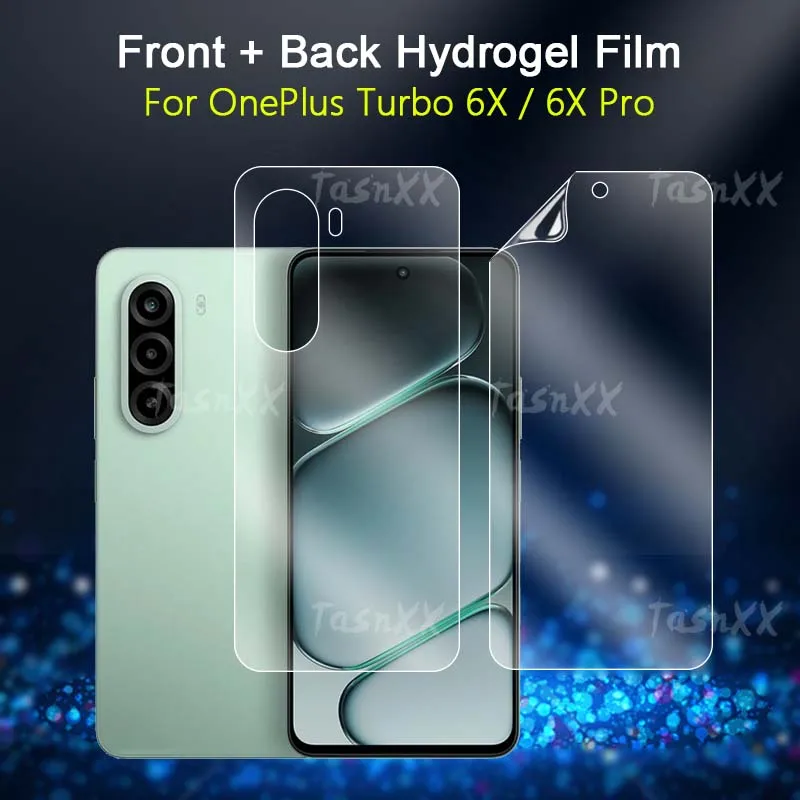 Front / Back Screen Protector For OnePlus 1+ Turbo 6X Pro Clear Slim Soft Repairable Hydrogel Film Skin -Not Tempered Glass