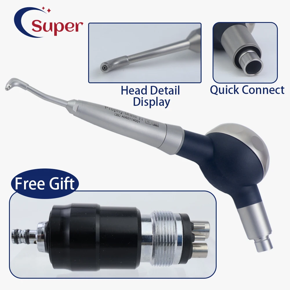 Dental Air Prophy Polisher Oral Irrigator Calculus Remover Jet Air Polisher QD connector Teeth Whitening and Cleaning dentistry