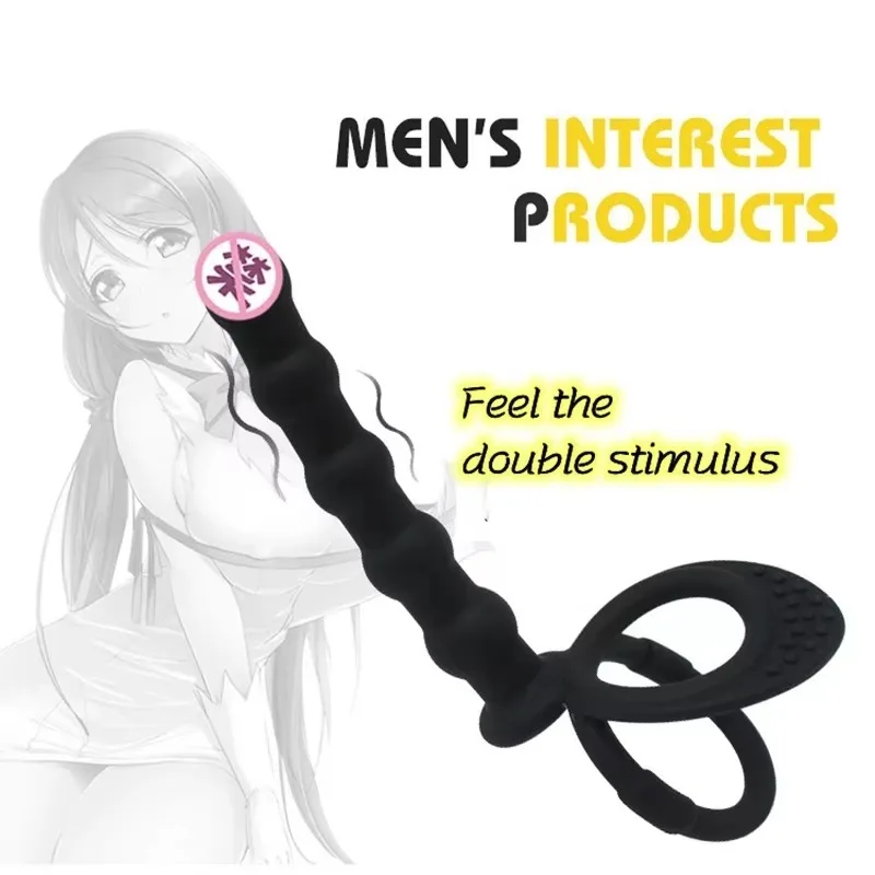 Anal Dildo Sex Toys Wtyczki dokujące dla dorosłych mężczyzn Gay Silikonowy stymulator punktu G Backyard Beads Anal Beads Anal Plug