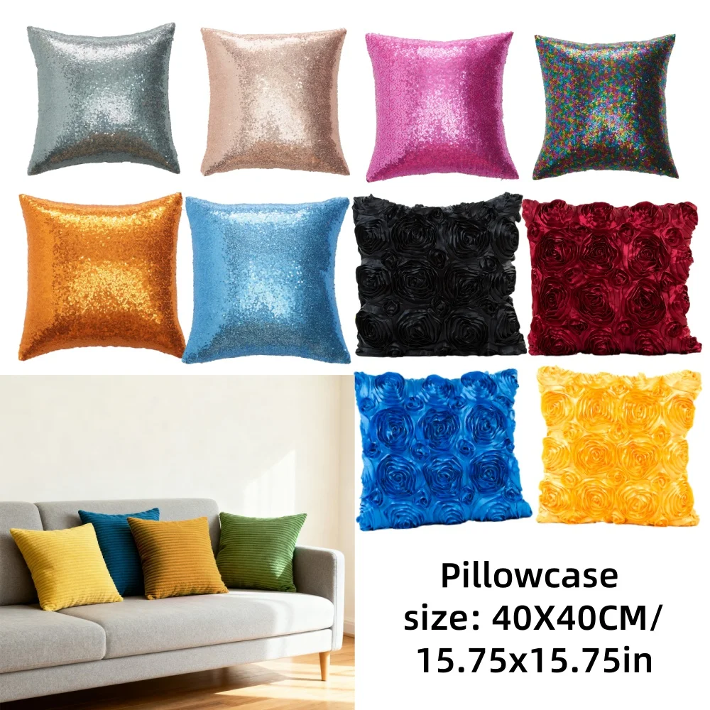 

40x40 см наволочка для дома, дивана, кафе, бара для автокресла, офисного стула, подушки, наволочки