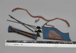 1/6 KLG-R029 Asia Old Vintage Dynasty Ming Warrior Chang Yuchun Mini WeaponS Toys Model Arrow Holster Bow Not Real PVC Material