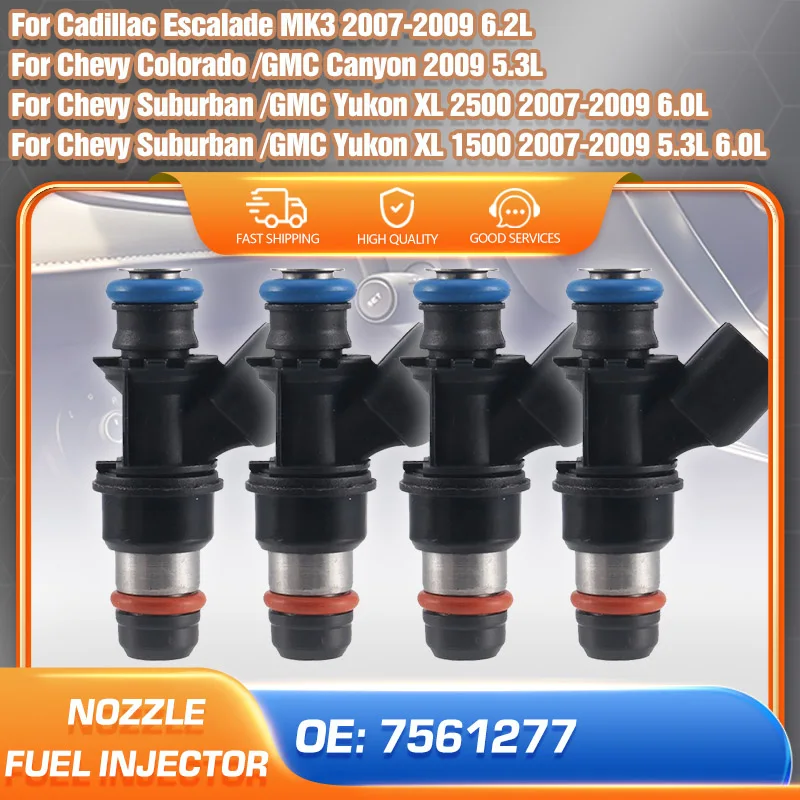 

Car Fuel Injector Nozzle Kit For Chevrolet Suburban GMC Yukon XL Cadillac Escalade 2007 2008 2009 Chevrolet Colorado GMC Canyon