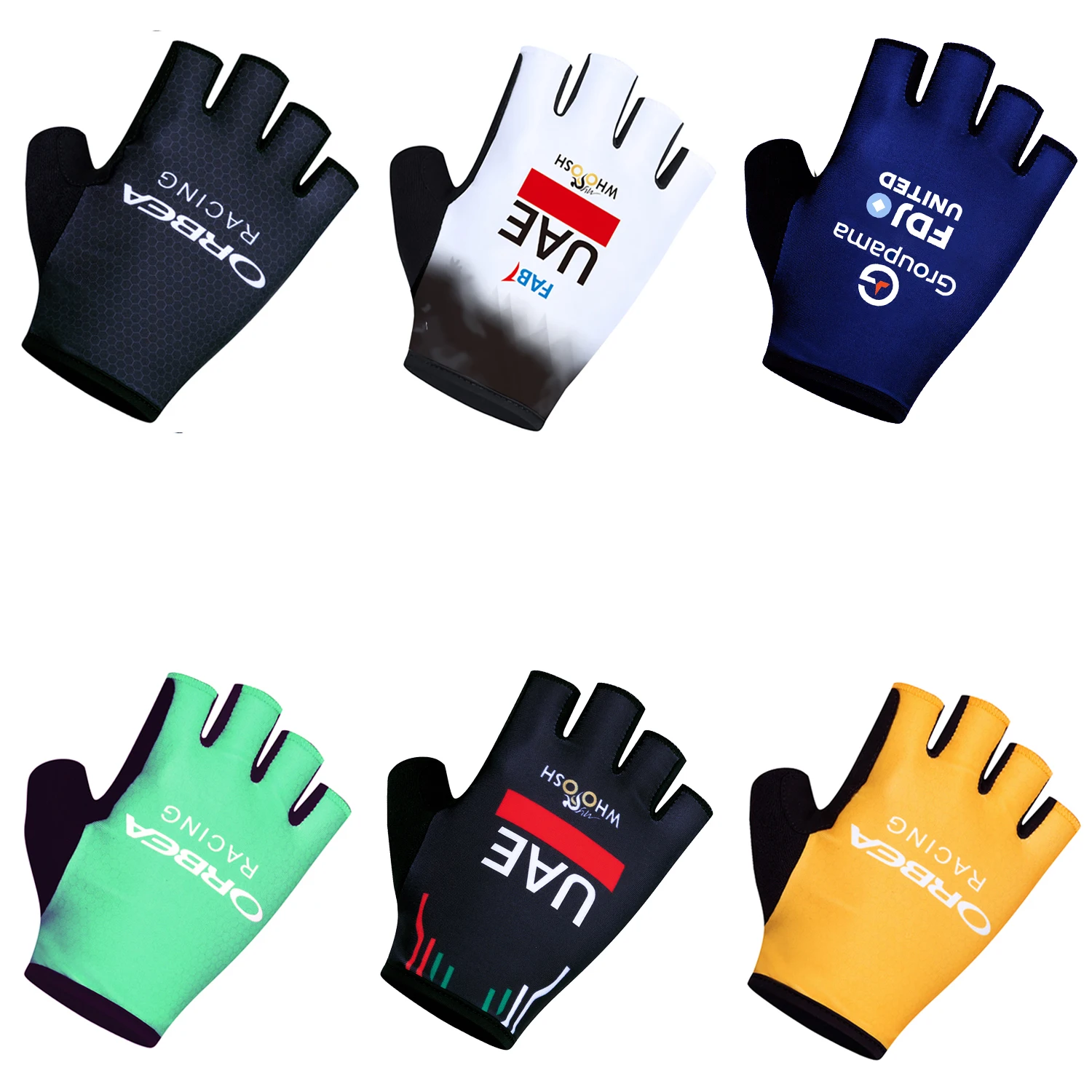 Novas luvas de ciclismo dos Emirados Árabes Unidos Bicicleta ORBEA RACING Luvas Meio Dedo MTB Luvas de Fitness Correndo Fitness Equitação Bicicleta Luvas Esportivas
