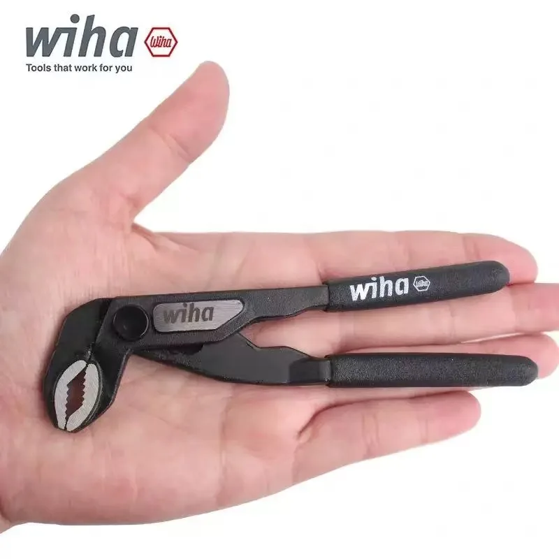 

Wiha NO.46672 5-дюймовые мини-многофункциональные водопроводные клещи - 5 быстрорегулируемых положений, точное управление одной рукой, противоскользящие, для ремонта труб/болтов