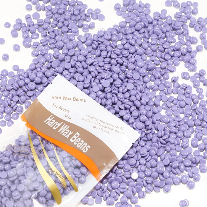 100g Whole Body Depilating Wax 10 Color Paper-Free Solid Hard Beeswax Hair Removal Beans Intimate Hair Removal Results Supplies view 3