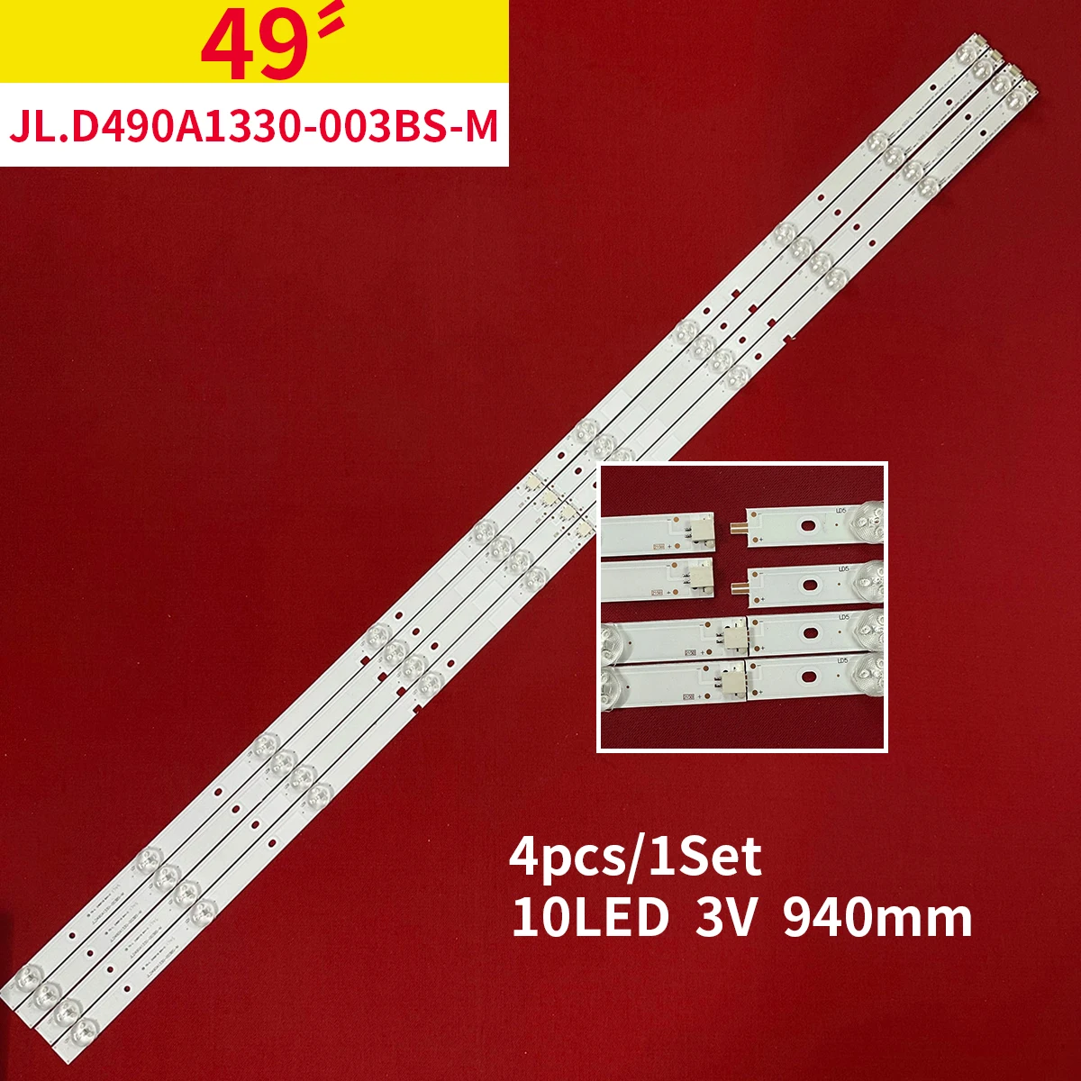 

10 LED 5 set LED H49M3000 H49MEC3050 H49M2600 H49M2100 H49M2100S LED49H2600 HD490DU-E31\S0\FM _49_HD490DF-B71_4X10_3030C
