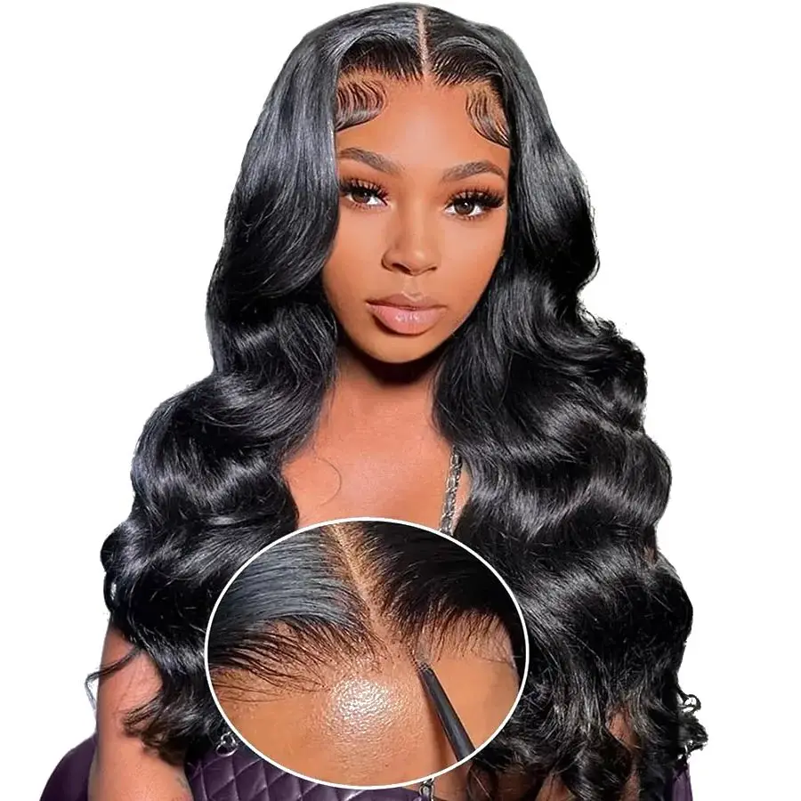 

Body Wave 4X6 Pre-cut Lace Human Hair Closure Wigs Invisible Glueless Wig Human Hair Ready to Go Lace Closure Wigs