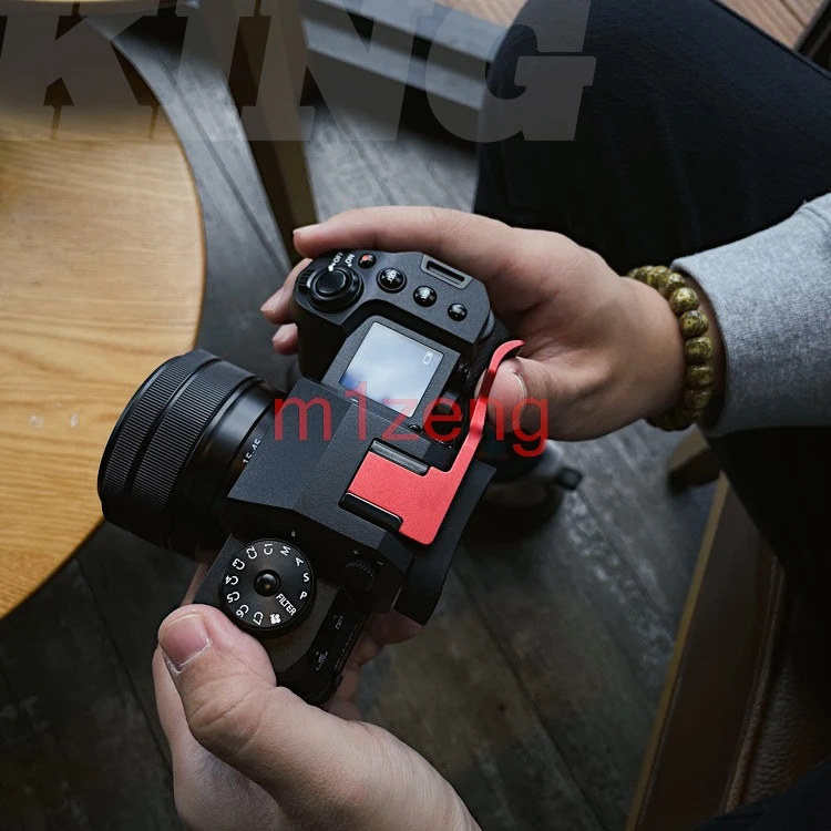 إصبع مقبض metel الإبهام الحذاء الساخن قبضة اليد Hotshoe قوس محول غطاء الراحة لكاميرا فوجي فيلم xh2 xh2s X-H2 X-H2s