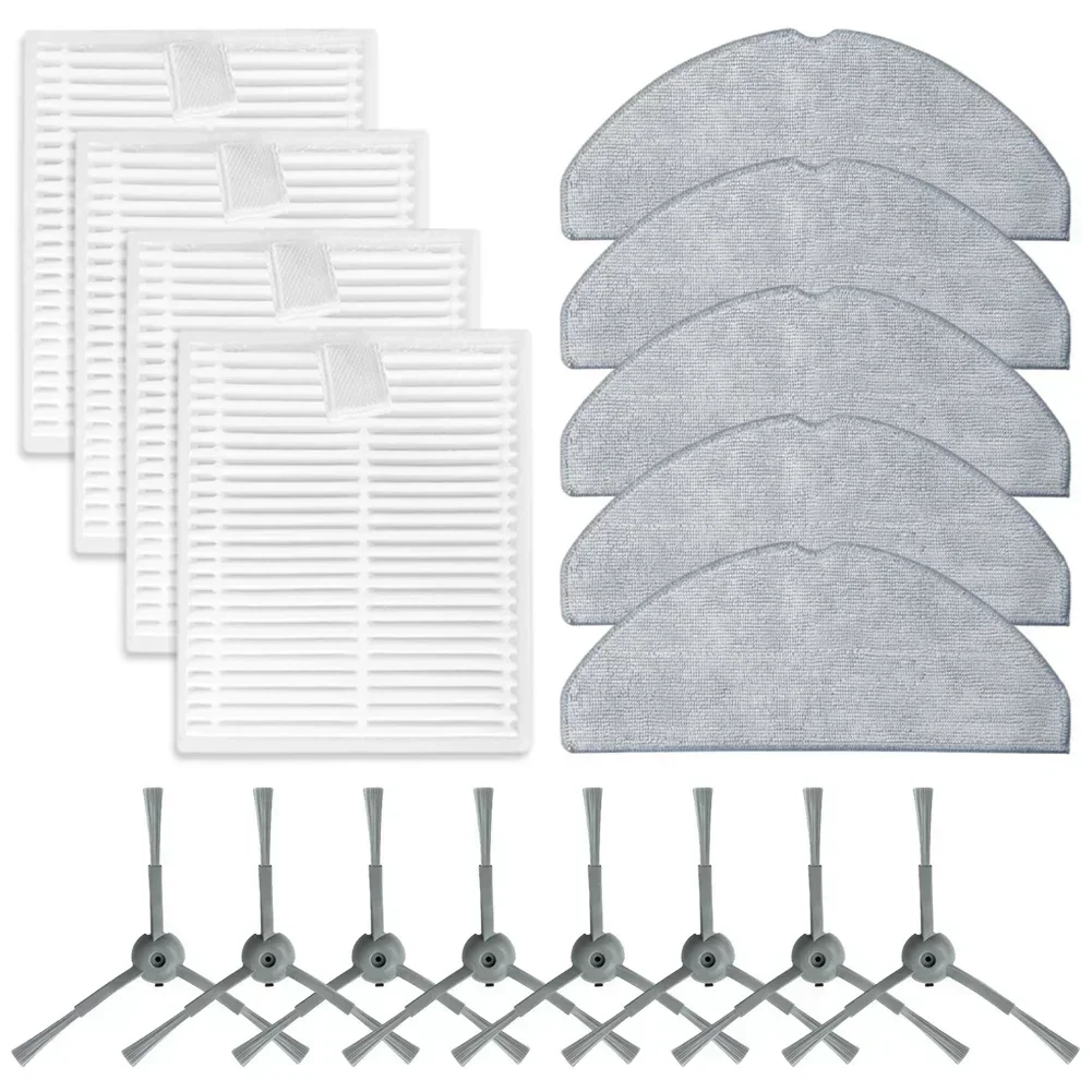 Filtros de cepillo lateral, almohadillas de fregona para aspiradora Honiture V8 Pro, accesorios de limpieza del hogar