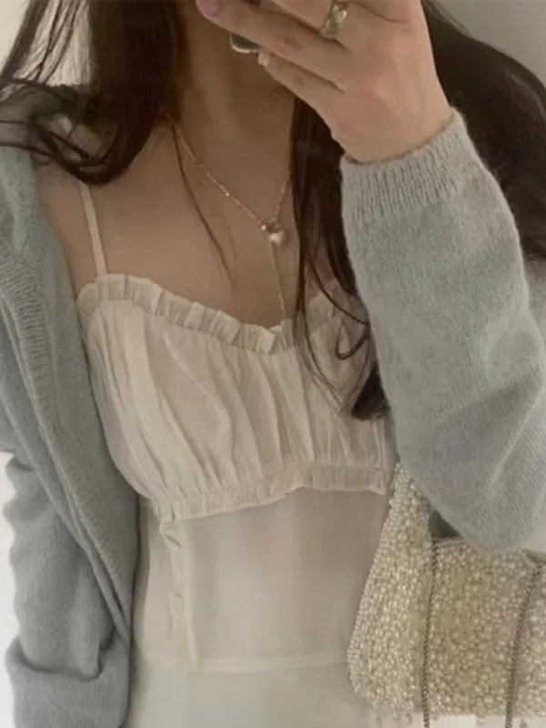 Женская верхняя одежда с милым воротником и плиссированными ремешками, топ или прямой крой, обычный тонкий однотонный летний новый поступление