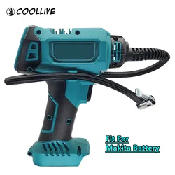 For Makita Battery Electric Air Pump Cordless LED Digital Display Inflatable Pump Portable CarTire Automatic Inflator Power Tool
