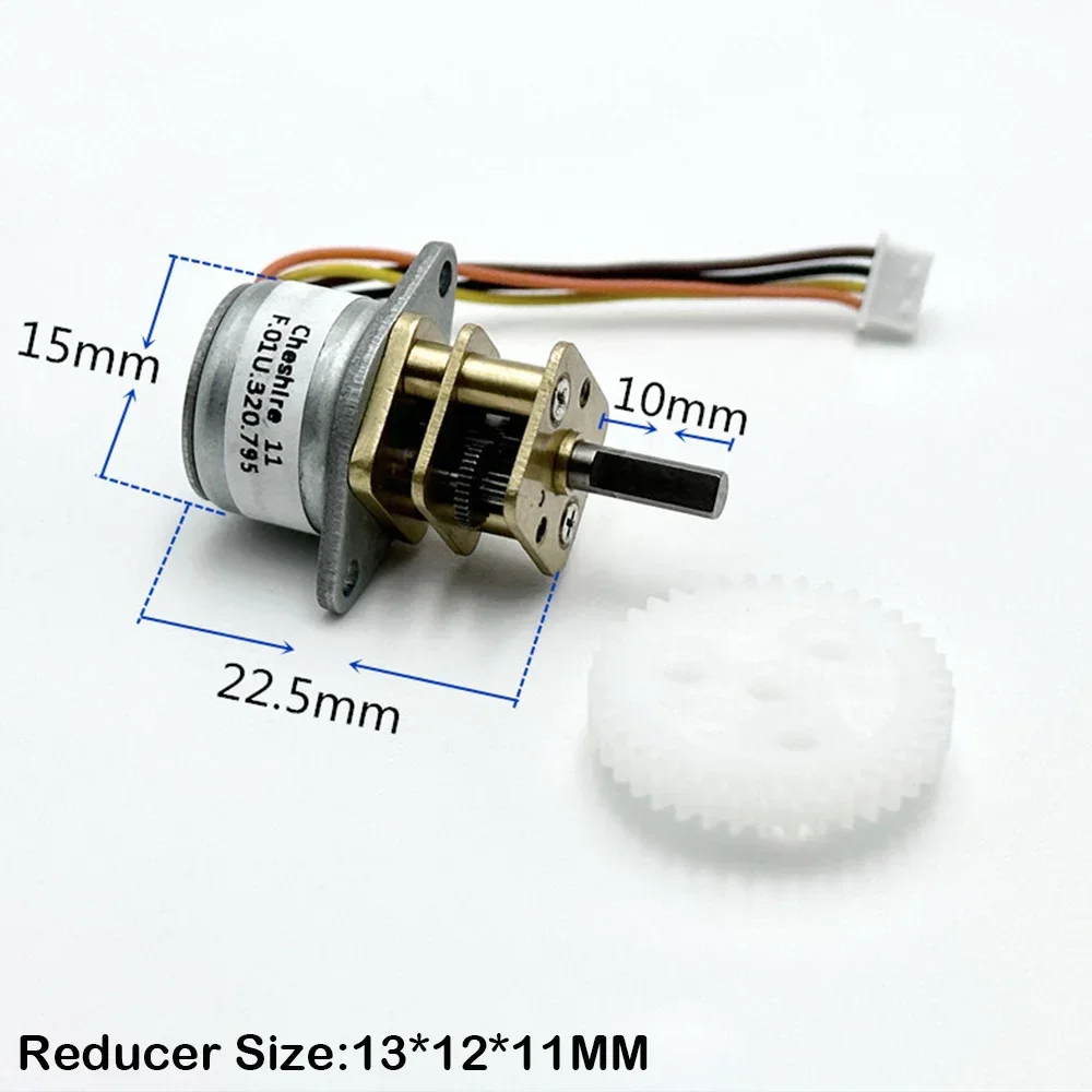 Mini 15mm Stepper Gear Motor 2-phase 4-wire 15BY Precision All Metal Gear Motor for Monitoring Gimbal Electric Machinery Toy