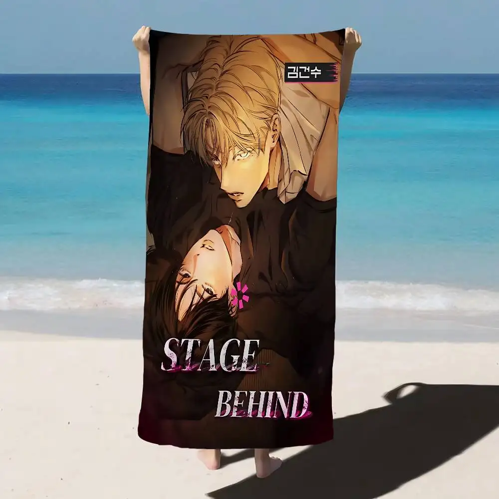 STAGE BEHIND bl Bath Towel Microfiber Soft Water Absorbing Breathable For Girl Kids Decorative Cartoon Beach Towel