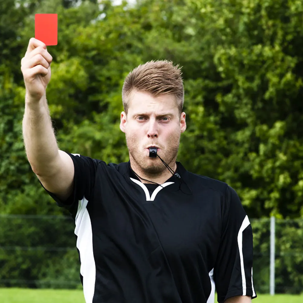 

20pcs Red Yellow Cards Soccer Referee Portable PVC Material St Size Professional Accessory Football Match Gardening Supplies