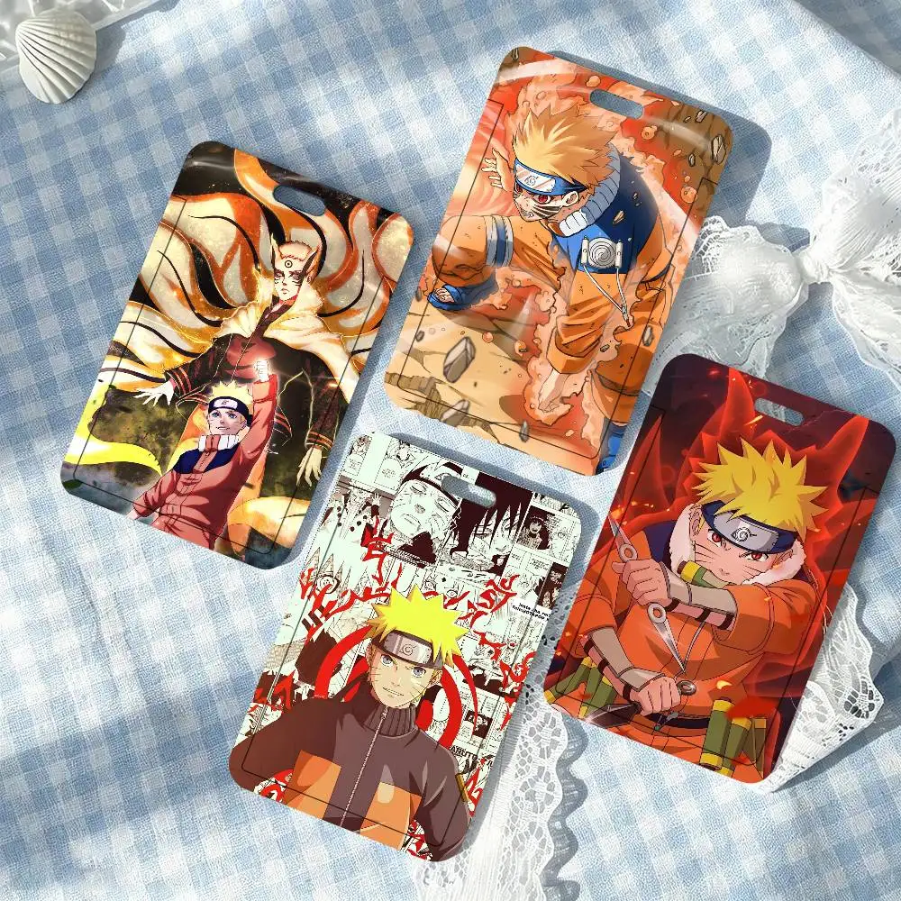 Anime Uzumaki Naruto Lanyard Card Holders Student ID Card Holders Neckband Card Holders Access Control Accessories Gifts