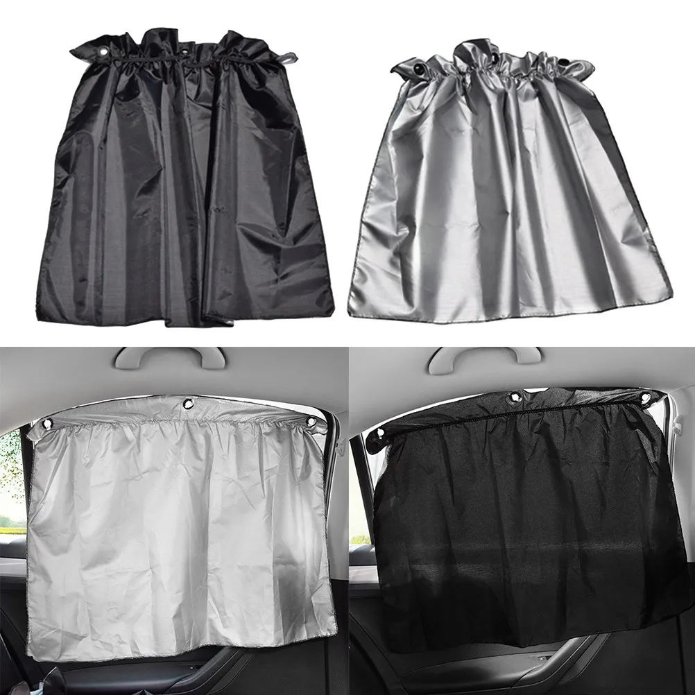 

2Pcs Car Window Sunshade Auto Suction Cup Sunshades Protect 's Skin from Uv Rays Heat Bright Sunlight Car Sun Shade