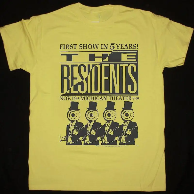 The Residents Band Live at Theater T Shirt All Size S To 5XL