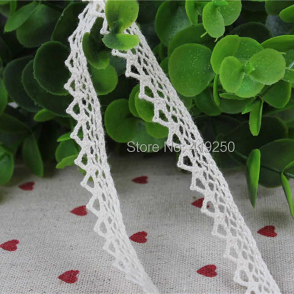 

500 Yard Cotton Lace Crochet Ribbon Wedding Sewing Bridal Bow wholesale width 10mm .Free shipping!Lace Trim Edging Wedding