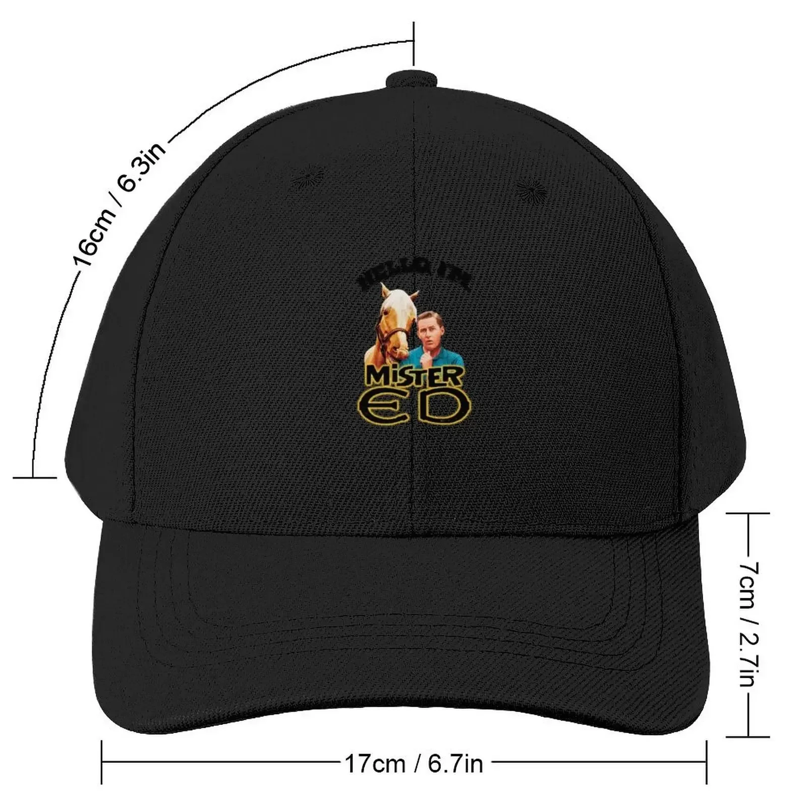 Hello I'm Mister Ed and Wilbur Post Talking Horse Tribute Baseball Cap party Hat Kids Hat Luxury Brand Trucker Hat Male Women's